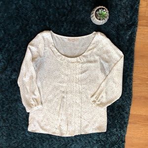 Loft polka dot shirt M 🍀